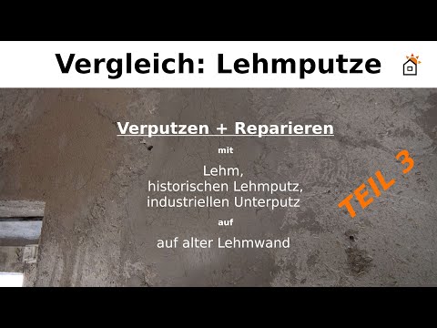 Vergleich Lehmputze 3 (Ergebnisse im realen Einsatz)