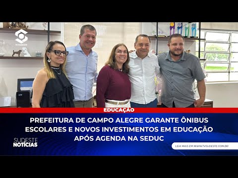 O prefeito de Campo Alegre de Goiás, Douglas Sertório, esteve em Goiânia nesta segunda-feira