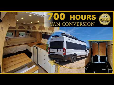 From Empty Van to Dream Camper – 700 Hours Time-Lapse Build! 🛠️🚐 #cmt #camper #campervan