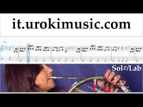 Corso di Corno Charlie Puth - Attention Tablature Tab Parte#2 um-i276