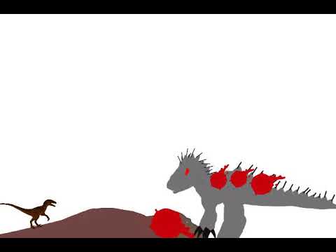 Jurassic world scene-irex vs trex,blue and Mosasaurus