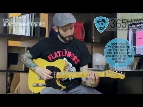 Lick 312/365 - Bluesy Dominant Lick in C | 365 Guitar Licks Project