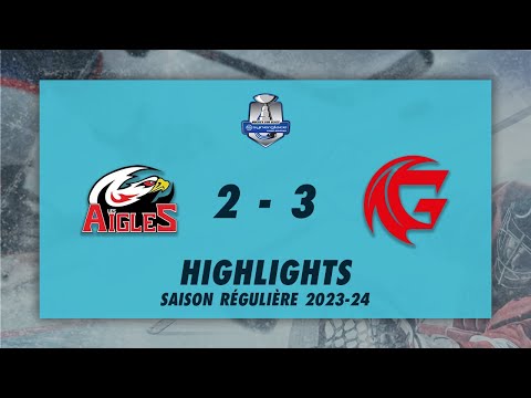 Aigles de Nice 2-3 Gothiques d'Amiens - Highlights - Synerglace Ligue Magnus 2023/24