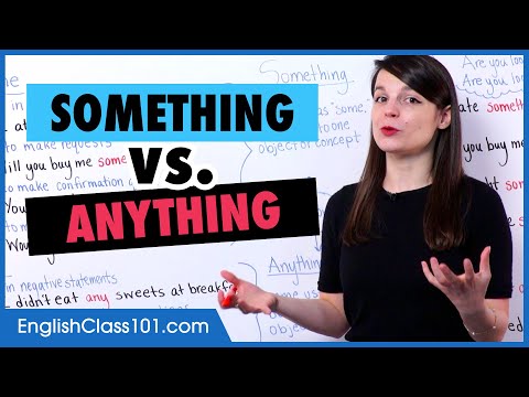 Learn English | Something vs Anything