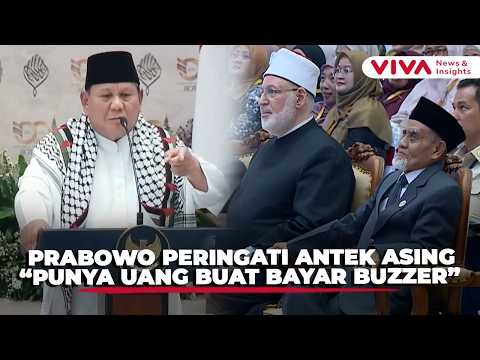 Di Depan Ulama Gontor, Prabowo Singgung Buzzer dan Antek Asing