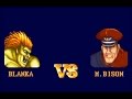 Street Fighter II SNES Blanka Vs M Bison Hardest Setting Best Ending