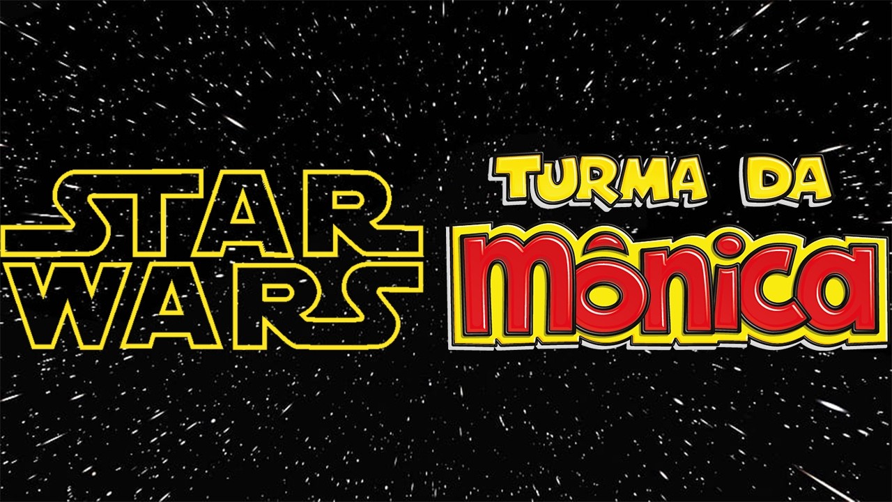 Um breve vídeo sobre Turma da Mônica e Star Wars