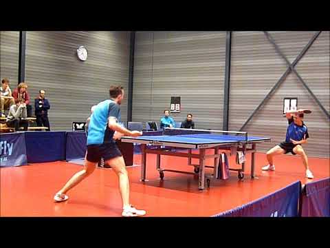 Tafeltennis Scylla 2 - Pecos 2 Michiel van Dijk vs Paul Kruijt 2e div 2-12-2017