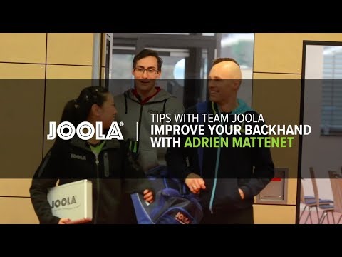Tips with Team JOOLA: Improving Your Backhand with Adrien Mattenet, Pro French Table Tennis Player