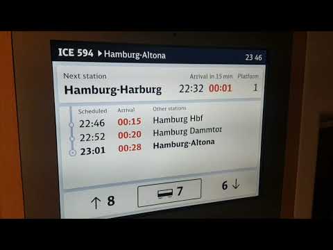 Mitfahrt im neuesten ICE der Flotte von Hannover nach Hamburg