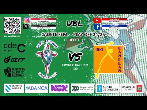 PLAY OFF CF 24/25 - GR. D ANUBIA UB LAVADORES - JAVUCHO PUBLICIDADE BM CASELAS