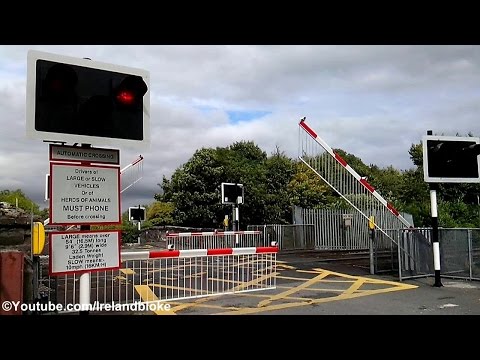 Level Crossing at Blakestown, Kildare - IE 22224, Westbound