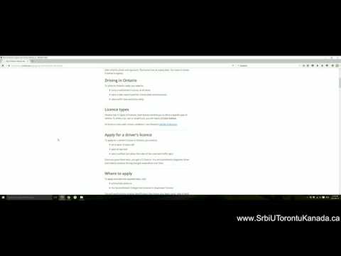 Vozacki Ispit Ontario   Drivers Exam Ontario
