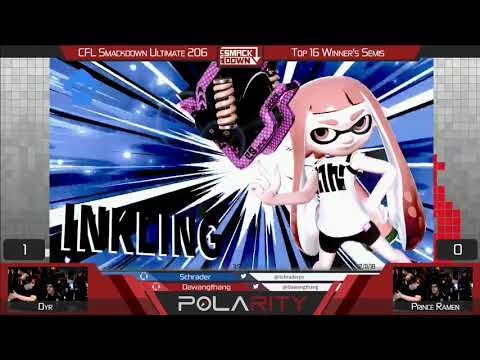 CFL Smackdown 206 Ultimate - PrinceRamen (Palutena) vs Dyr (Inkling) - Winners Semis