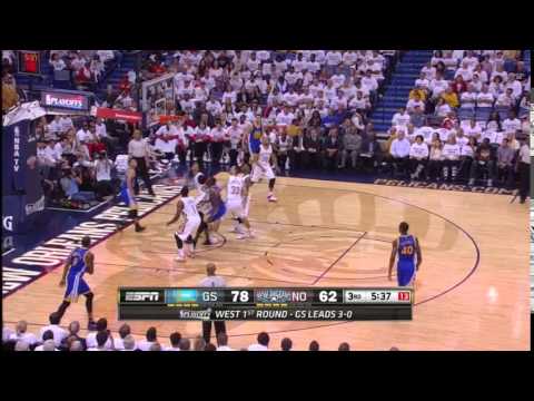 NBA, playoff 2015, Warriors vs. Pelicans, Round 1, Game 4, Move 44, Stephen Curry, layup