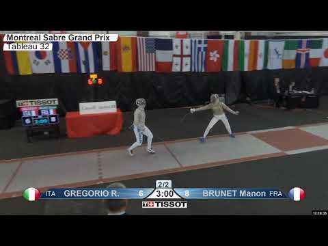 2020 152 T32 16 F S Individual Montreal CAN GP RED GREGORIO ITA vs BRUNET FRA