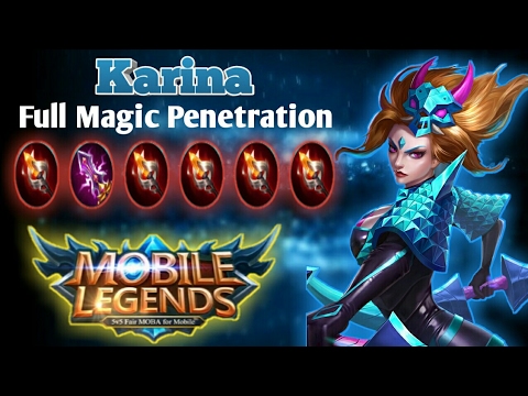 Mobile Legends : Karina Full Magic Penetration Build | MLBB Troll Game