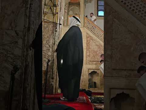 Sheikh Mishary Rashid Alafasy leading the maghrib salah in Gazi Husrev-beg Mosque in Sarajevo,Bosnia