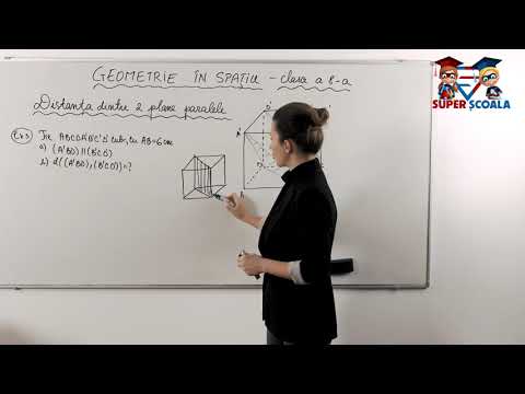 Clasa a VIII-a - Distanța dintre 2 plane paralele. Exercițiu