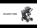 Hauck Geschwisterwagen Atlantic Twin Melange Grey