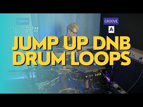 Jump up dnb drum loops 176 BPM // The Hybrid Drummer