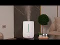 Umidificator LUNA, cu ultrasunete, 25 W, rezervor 4.5 L, vapori reci, iluminare, aromaterapie