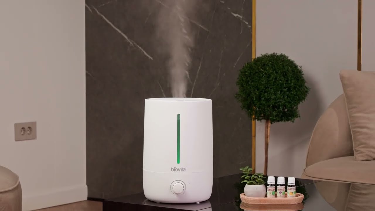 Umidificator LUNA, cu ultrasunete, 25 W, rezervor 4.5 L, vapori reci, iluminare, aromaterapie