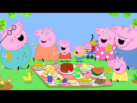 Peppa Pig in Hindi - Peppa Pig Picnic Mana Rahi Hai  - हिंदी Kahaniya - Hindi Cartoons for Kids