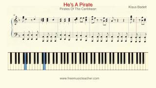 How To Play Piano: Pirates Of The Caribbean "He's A Pirate" Klaus Badelt by Ramin Yousefi