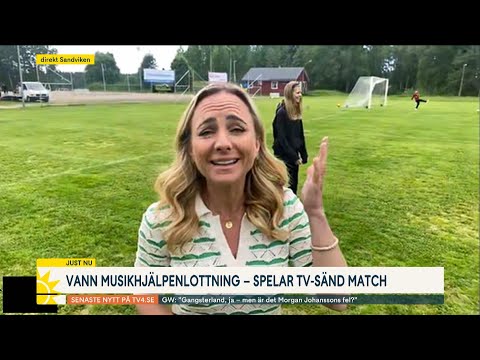 Stensätra IF vann Musikhjälpenlottning får spela TV-sänd match | Nyhetsmorgon | TV4 & TV4 Play