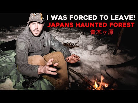 (I WAS FORCED TO LEAVE!) Terrifying Night CAMPING ALONE in the HAUNTED JAPANESE FOREST | AOKIGAHARA