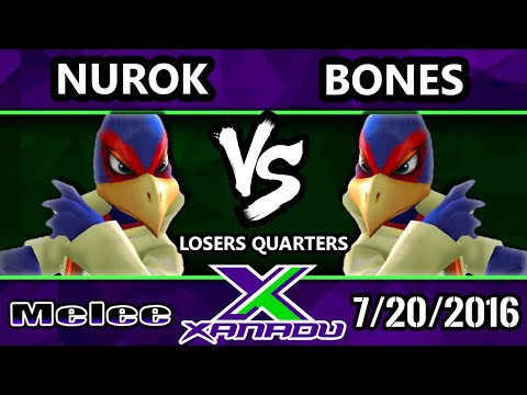 S@X 159 - Nurok (Falco) Vs. Bones (Falco) - Losers Quarters - SSBM