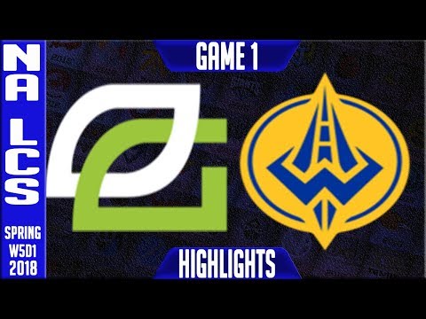 OPT vs GGS Highlights | NA LCS Week 5 Spring 2018 W5D1 | Optic Gaming vs Golden Guardians highlights