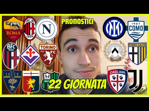 PRONOSTICI DELLA 22 GIORNATA DI SERIE A 😱