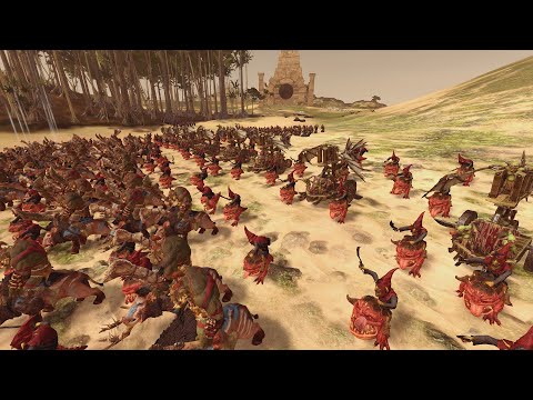 Total War: Warhammer 2 Battles - Greenskins vs Wood Elves and Norsca vs Greenskins
