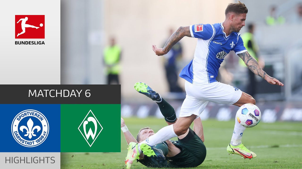 Darmstadt 98 vs Werder Bremen highlights