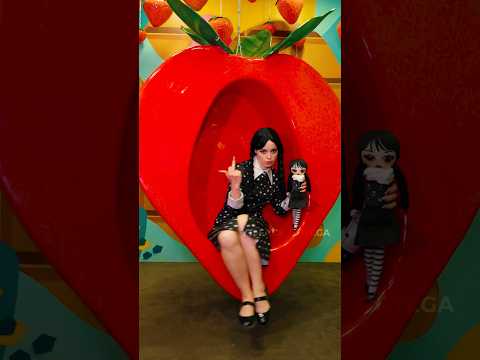 Help me hit 10M followers! 🙌🚀 #jennaortega #fakeortega #wednesday #enid #shorts #netflix