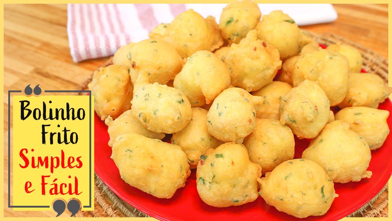 Bolinho MATA FOME!!! Uma delicia e SUPER FÁCIL!! Bolinho frito salgado I Receitas de Pai