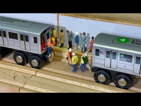 Munipals MTA IRT 4 Train Detached At Grand Concourse! - Subway Mini Clip