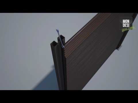 WPC Sichtschutzzaun Aufbauanleitung von Mondesi