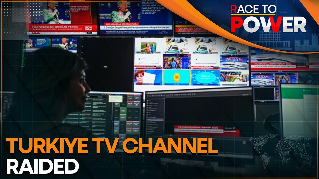 Police Raids Pro-Opposition News Channel Halk Tv | Race To Power