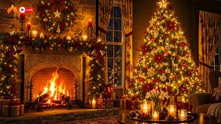 Traditional Instrumental Christmas Music Playlist with Warm Fireplace🌲🎁Christmas Ambience 2027