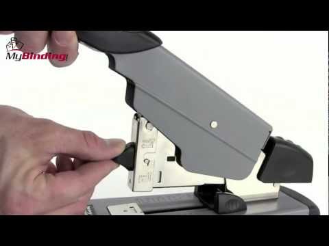 Part of a video titled Swingline Deluxe Heavy Duty Stapler Demo - YouTube