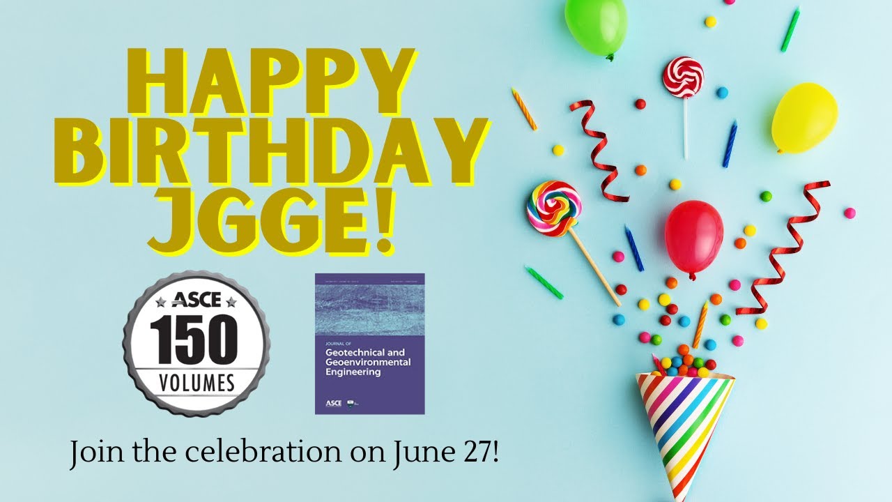 The Journal of Geotechnical and Geoenvironmental Engineering is 150!