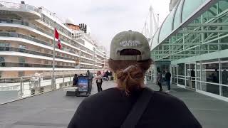 Alaska Cruise Boarding Day at the DOCK. POV. | A visual walk at the Canada Place Cruise Terminal 🇨🇦