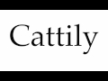 How to Pronounce Cattily