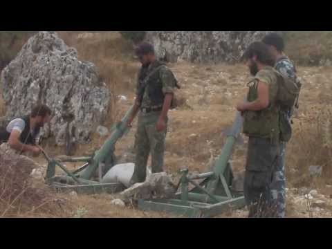 استهداف مقرات النظام بصواريخ محلية الصنع من قبل فرقة أنصار الحق في ريف اللاذقية