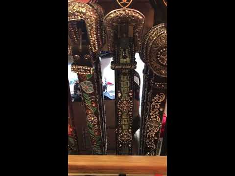 Western ladies belts with rhinestones