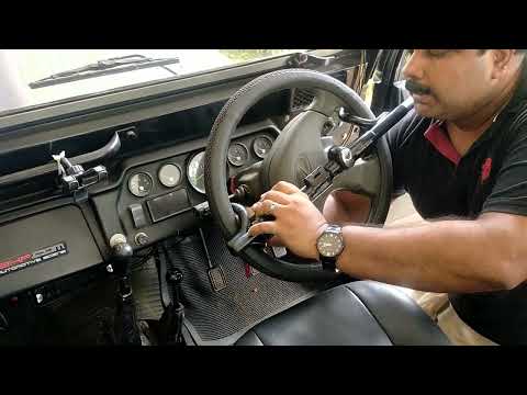 Master Lock 263 DAT Titanium Steering Lock | Made in USA | In my MM550 NGCS | With some mods.