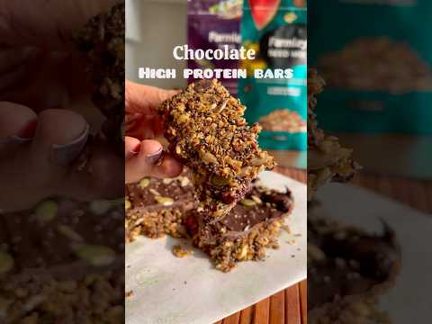 Chocolate high protein bars#shortsbeta #youtubeshorts #highproteinbars #chocolatebars #viralshorts